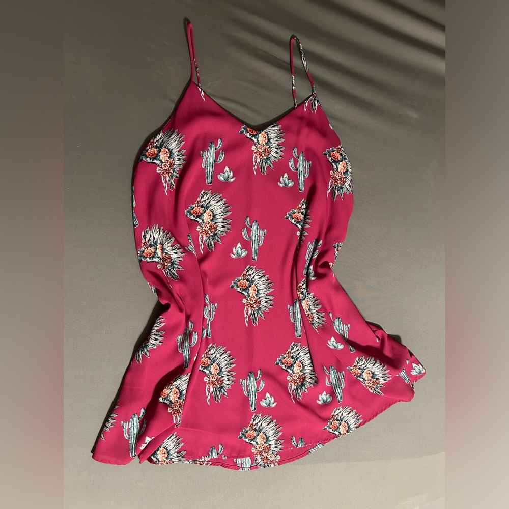 Berry N Cream cactus/ headdress dress with pockets